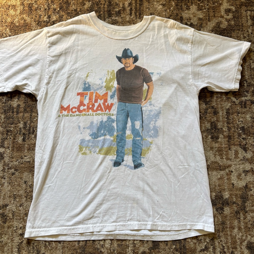Vintage 2004 Tim McGraw Concert Tee Put Loud Summer Tour Large White Shirt